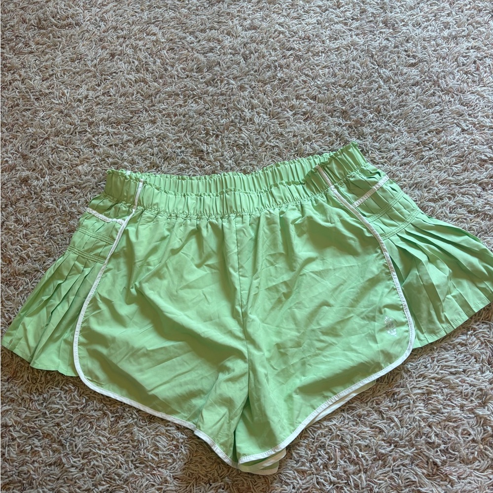 Women's Green Athletic Shorts